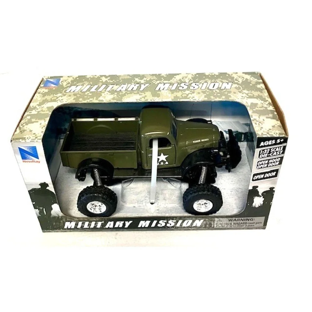 New Ray 1:32 Die Cast Dodge Military Mission Truck NEW in Original Box